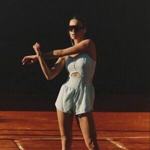 NWOT Free People Righteous Runsie Romper Cactus